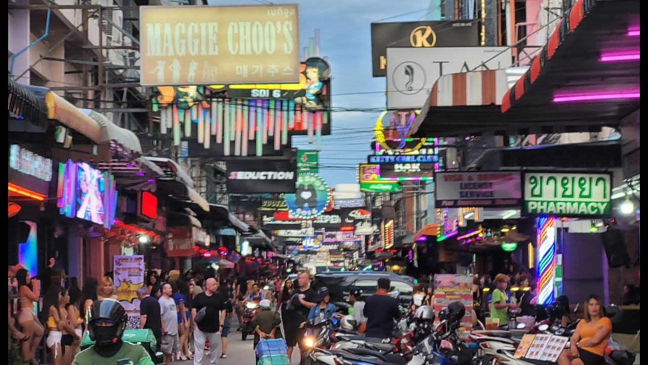 Pattaya Soi 6 Redlight District, Thailand 4K 60FPS