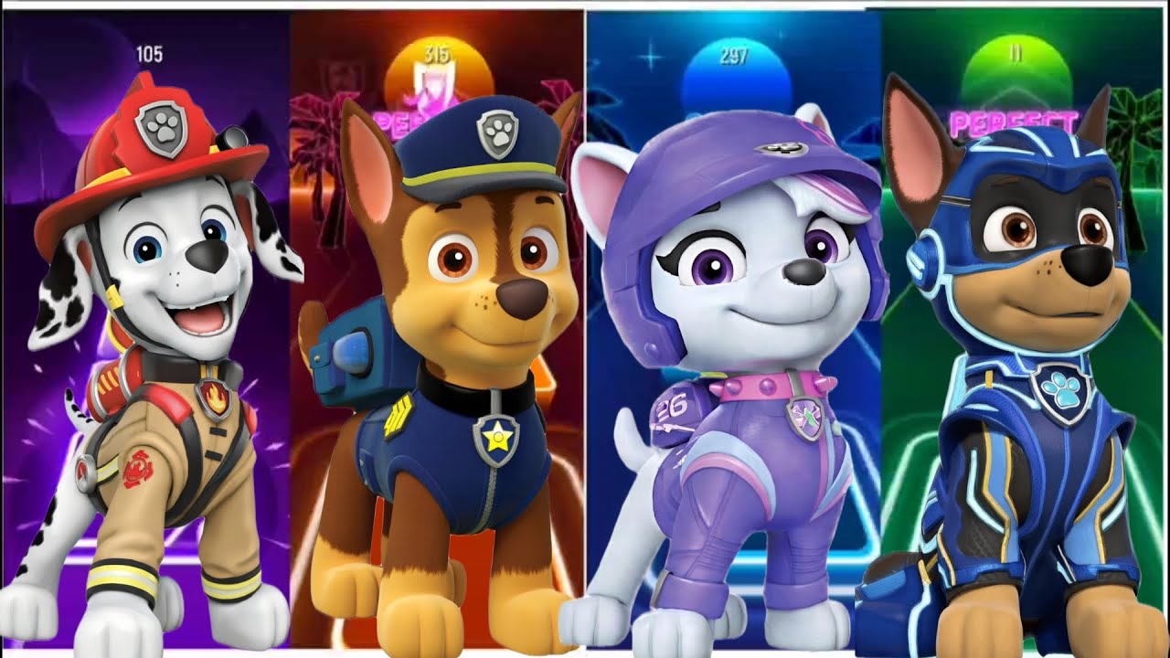 Paw Patrol vs The Rhythm Tiles 🔥
