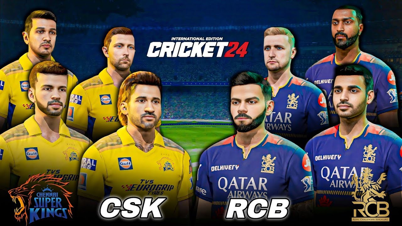 CSK vs RCB : MS DHONI LAST IPL SEASON - CRICKET 24 GAMEPLAY PS5