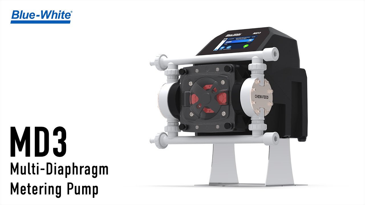 The CHEM-FEED&reg; MD3 - Multi-Diaphragm Metering Pump