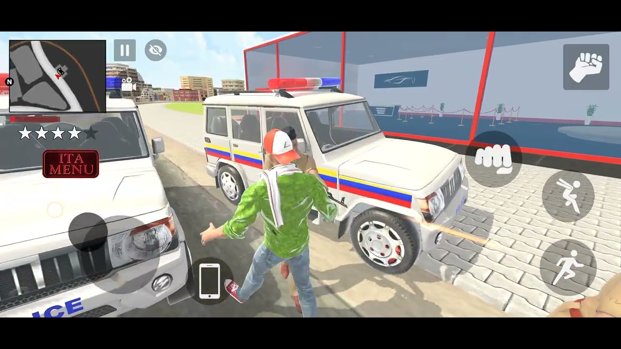 Franklin shinchain open new police station🚉 Indian Theft Auto simulator😻new police station