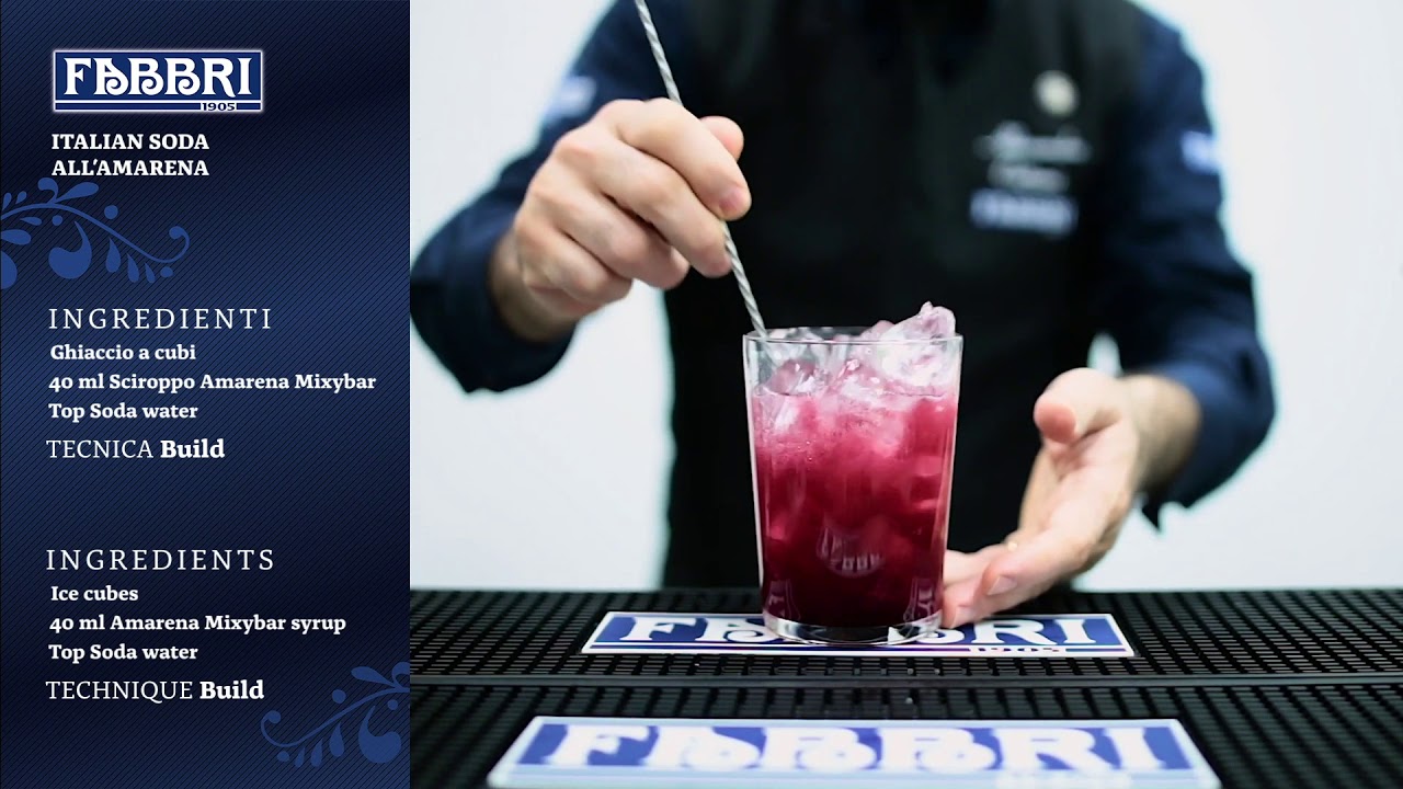 FABBRI - Italian Amarena Soda (Cherry Soda) | RECIPE - Mocktails