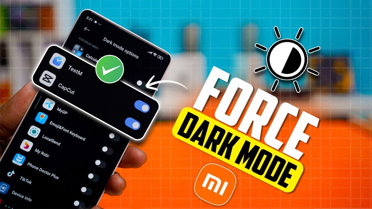 How to Enable Force Dark Mode on Any App in Xiaomi Phone | Apply Dark Mode Everywhere