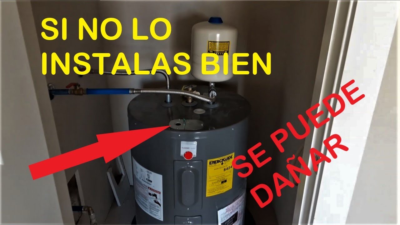 Instalacion de un calent&oacute;n de agua electrico.(Boiler electrico)