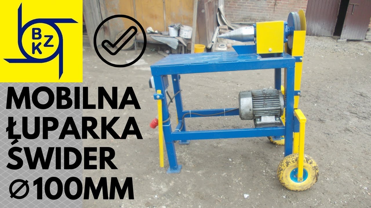 Łuparka świdrowa BZK z silnikiem elektrycznym