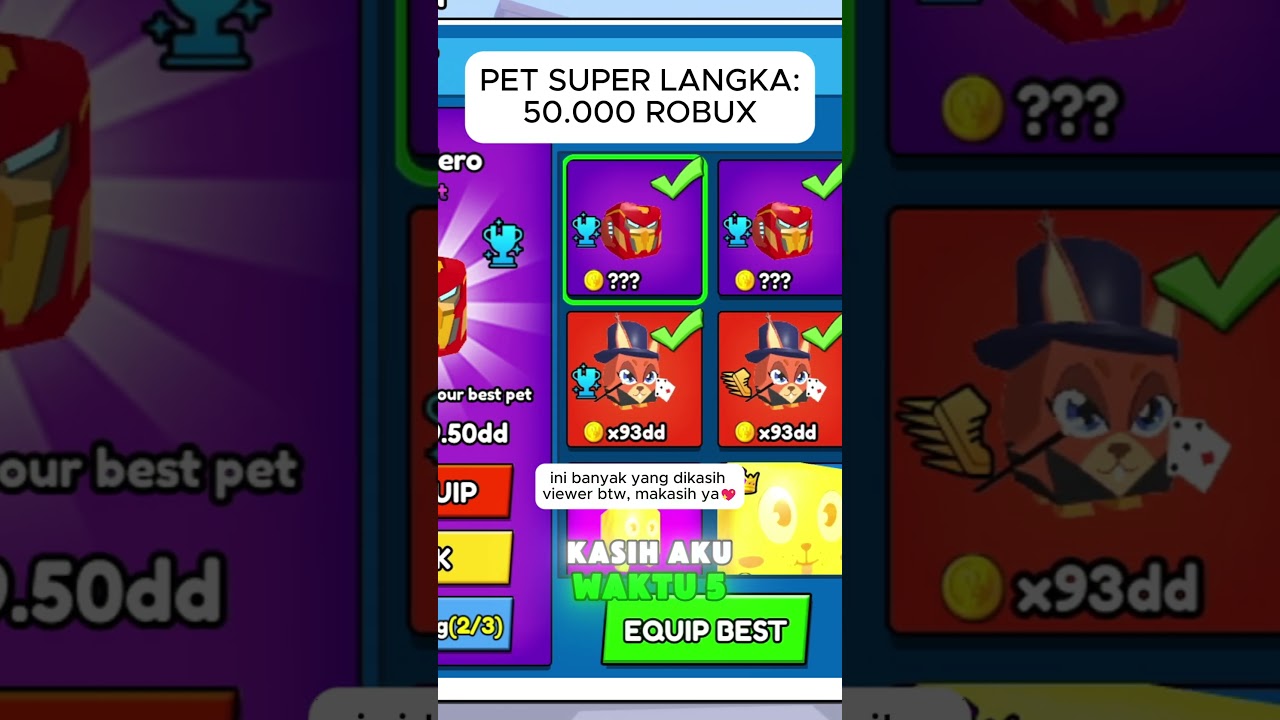 orang gila mana yang abisin RATUSAN RIBU ROBUX di Roblox? #ClimbandJumpTower #GrowAGarden #Roblox