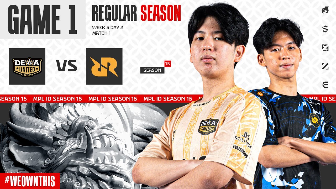 DEWA UNITED ESPORTS vs RRQ HOSHI | Regular Season Week 5 Day 2 | Game 1 | #MPLIDS15