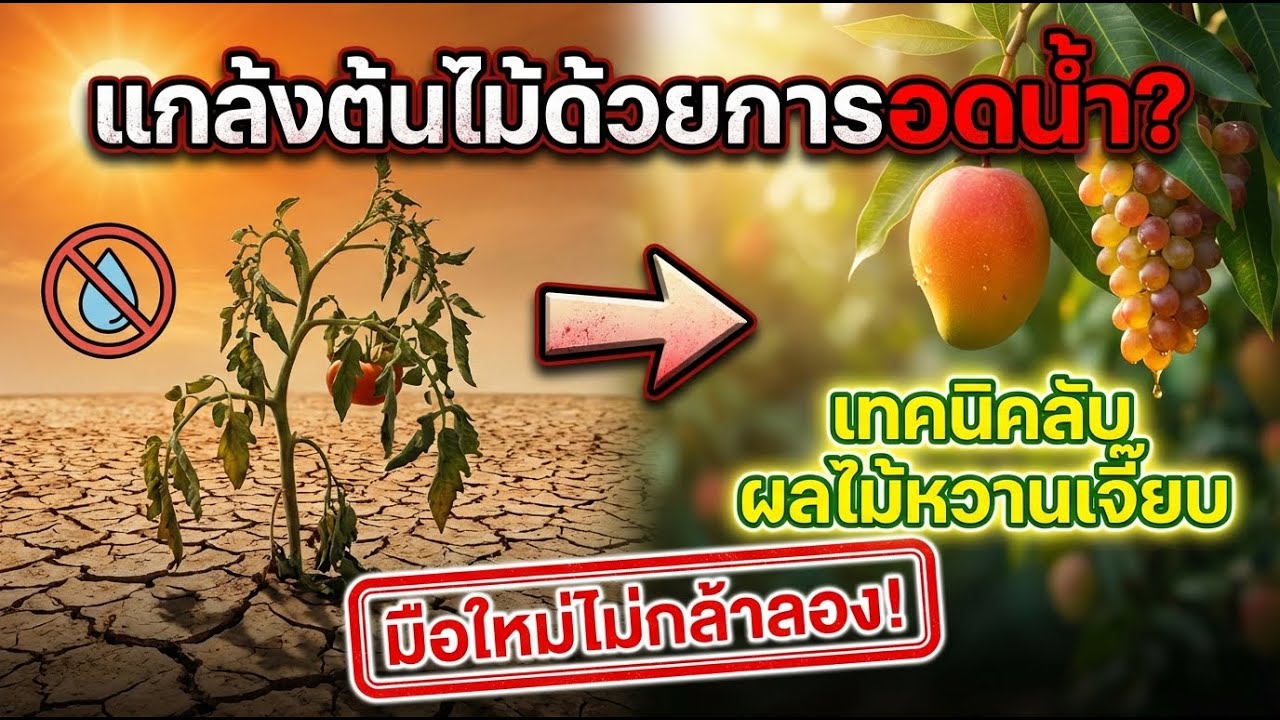 เคล็ดลับให้ผลไม้หวานจัด: การกดสต็レスต้นไม้ที่มือใหม่กลัวแต่ได้ผล