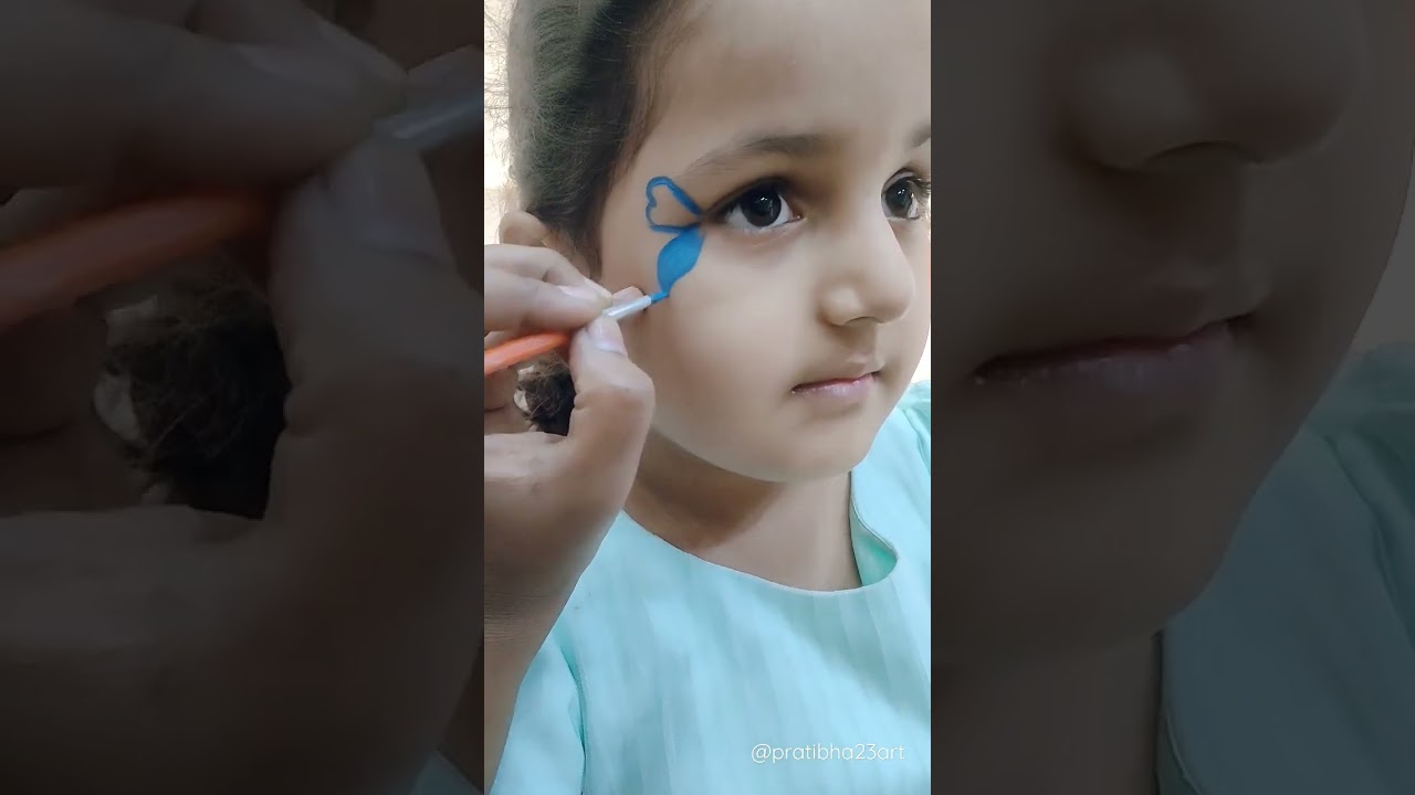 #butterfly 🦋 FACE PAINTING 🎨🖌️👩🏻&zwj;🎨😍😍 #shorts #trending #viral