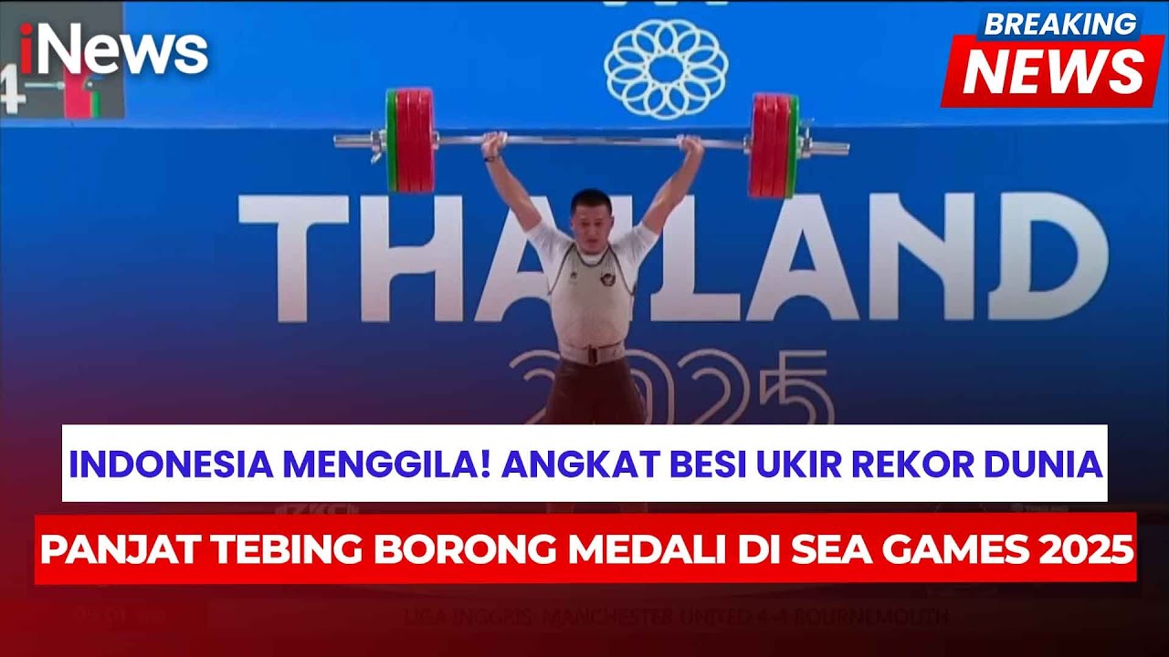 Emas demi Emas, Indonesia Ukir Prestasi Bersejarah di Angkat Besi dan Panjat Tebing SEA Games 2025
