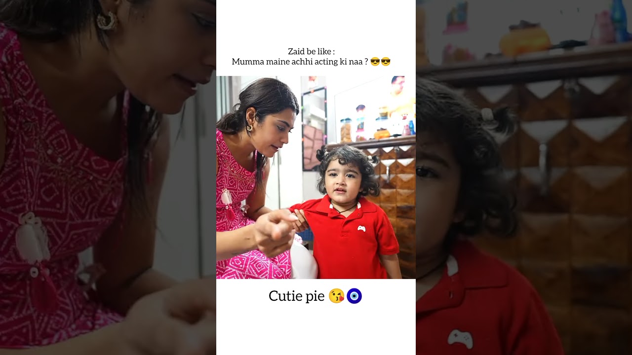 cutie ki acting toh dekho 😂❤️#zaidmalik #amaalmalik #kritikamalik #payalmalik #cutebaby #shorts