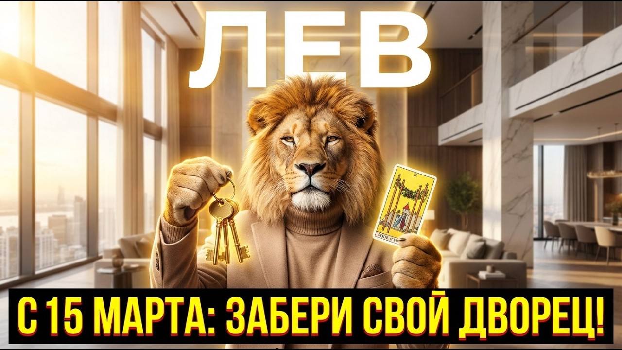 ЛЕВ: ДОМ ПОЛНАЯ ЧАША. 15-20 марта идеальны для переезда или обновления.