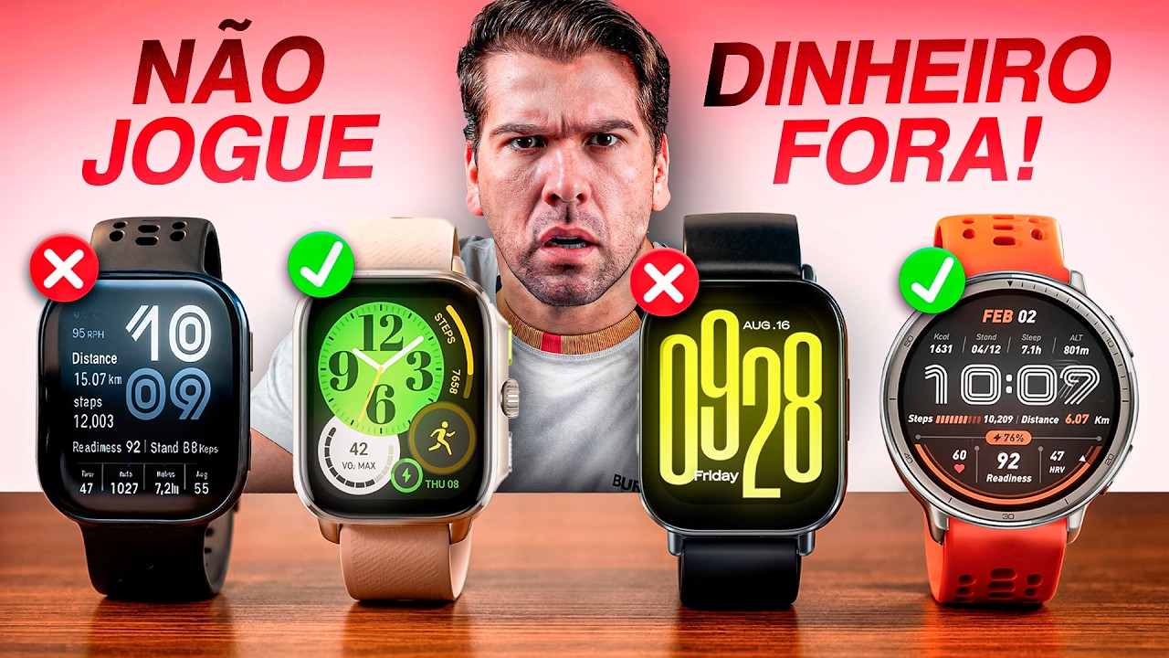 TOP 7 SMARTWATCH que REALMENTE valem a pena em 2026 (Economize MUITO!)
