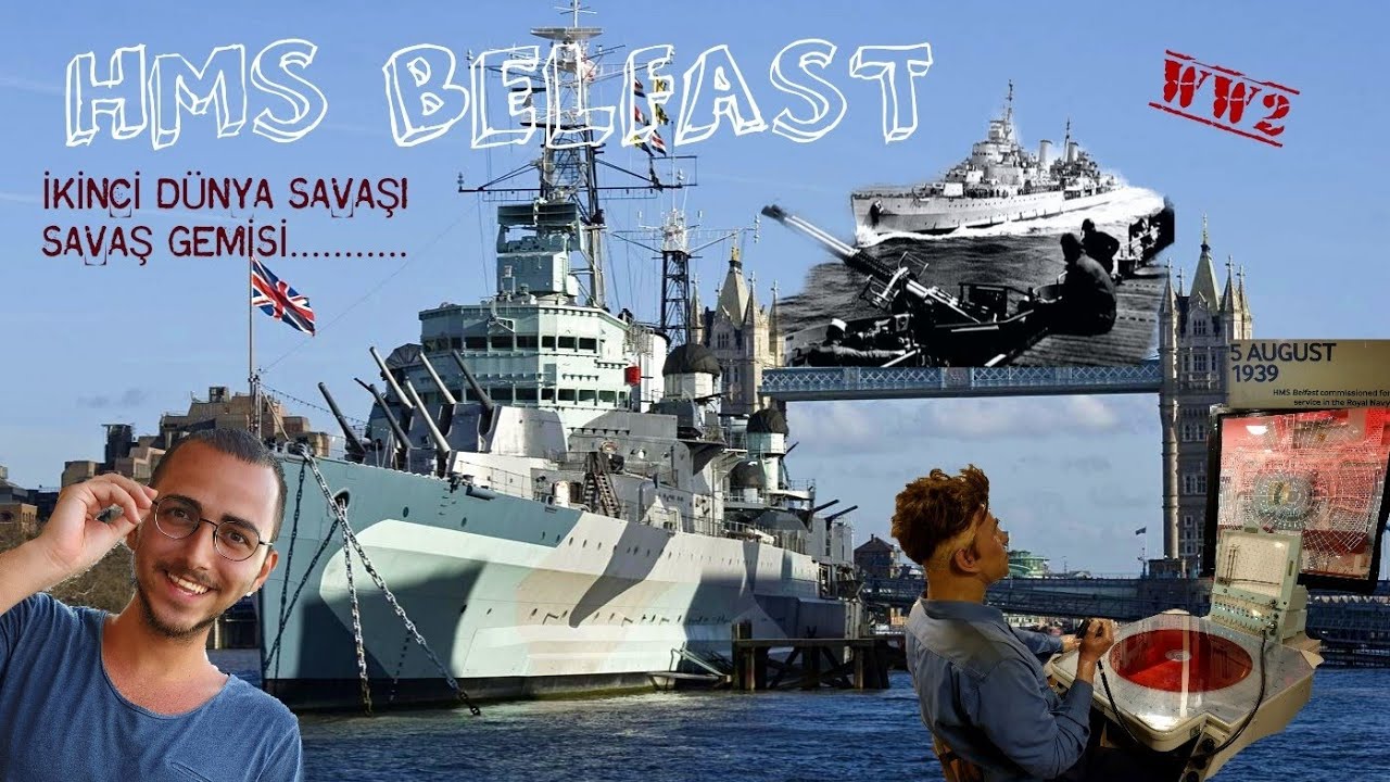 KRUVAZ&Ouml;R SAVAŞ GEMİSİ HMS BELFAST - UK BATTLESHIP WW2