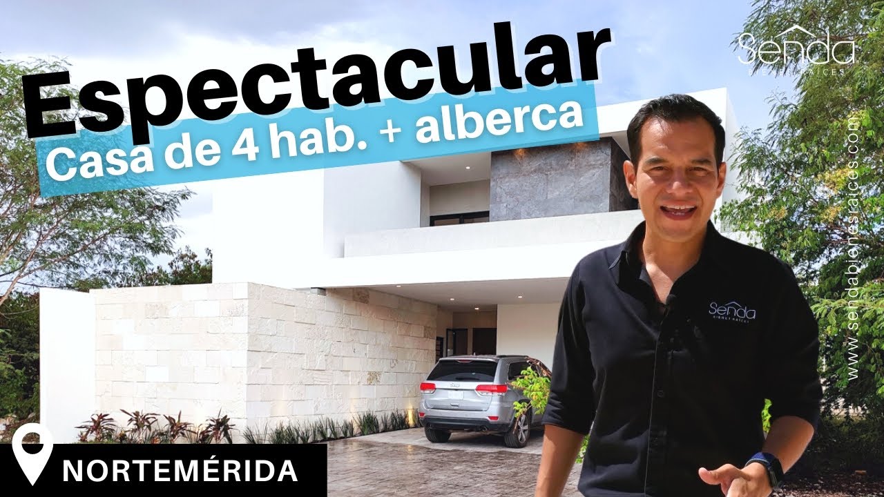 🔥Casa en VENTA 4 Habitaciones, Alberca 😎 ¡Vive el Lujo y la Comodidad en 📍 Nortemerida!