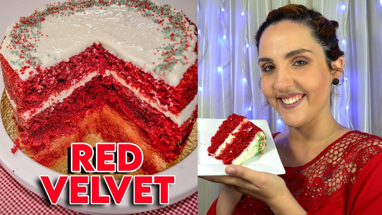 Bolo Red Velvet fácil de fazer (com brigadeiro de cream cheese)