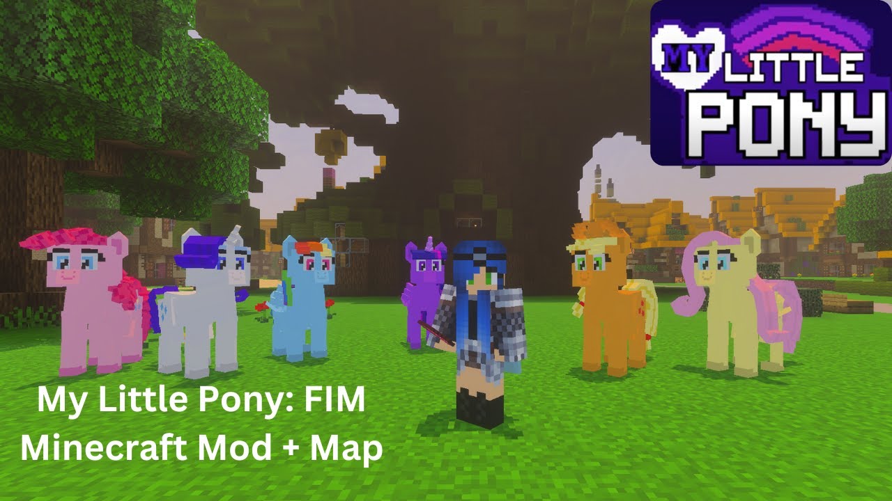 My little pony in Minecraft? | MLP Minecraft Mod + Map showcase