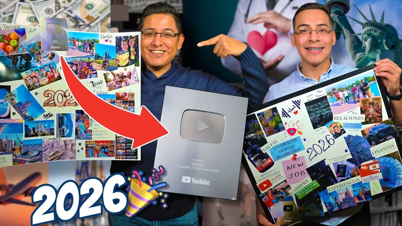 ¡HACIENDO NUESTRO VISION BOARD 2026! 🥂✨