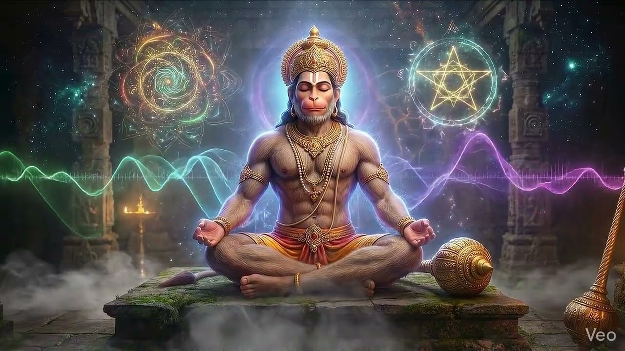 HANUMAN CHALISA || HANUMAN JI IN DEEP MEDITATION | TRANCE WAVES OF DIVINE ENERGY
