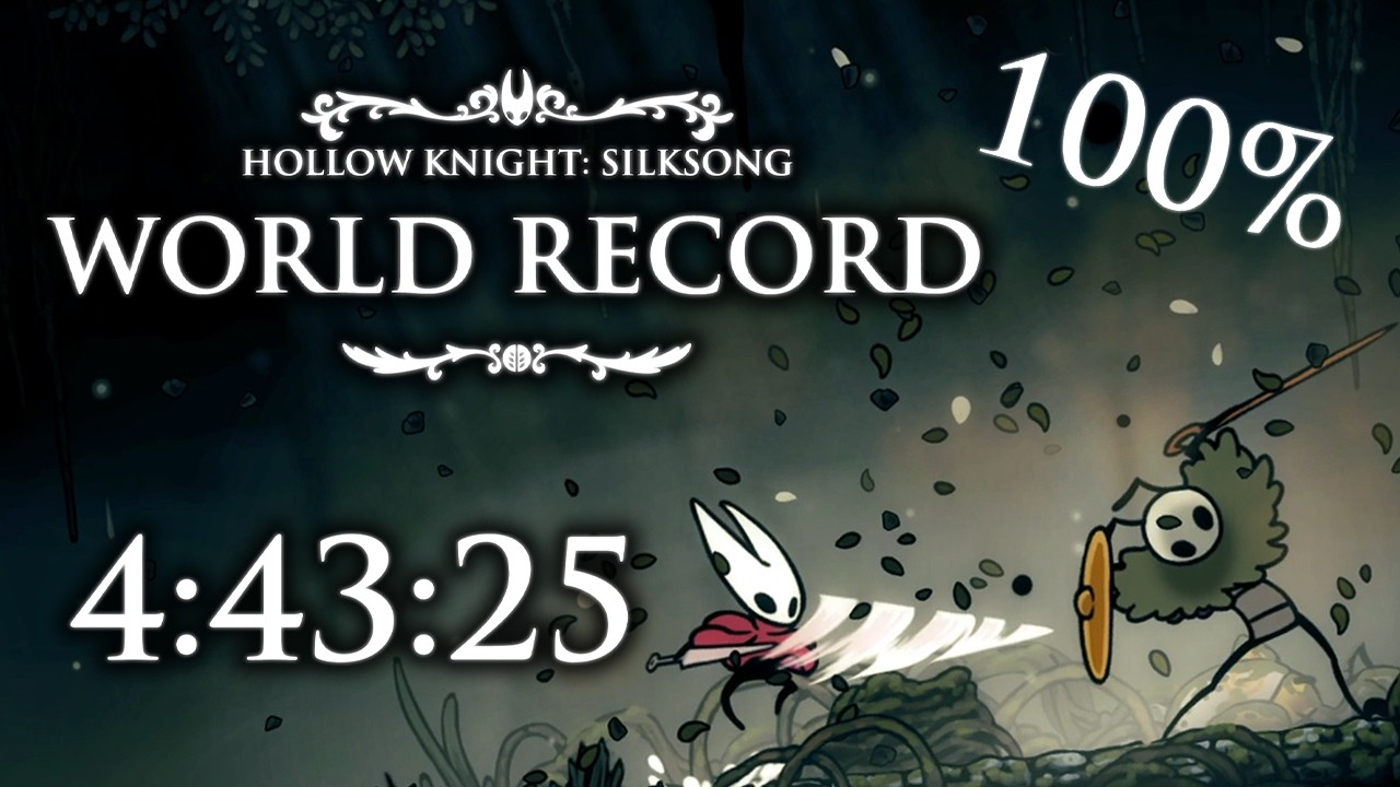 (WORLD RECORD) Silksong 100% in 4:43:25 | FIRST EVER SUB 5 RTA