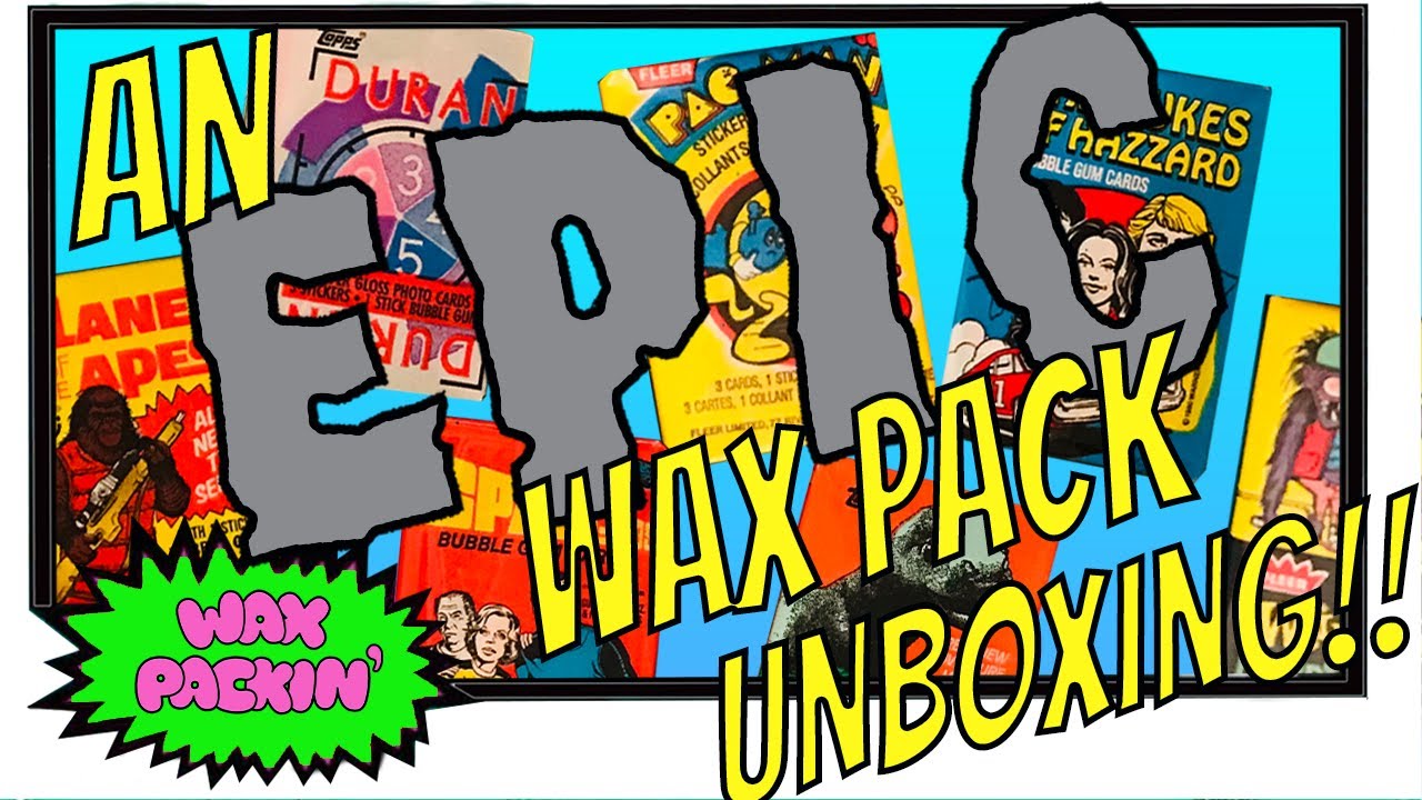 UNBOXING an EPIC VINTAGE WAX PACK & TRADING CARD collection