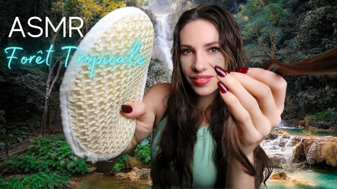 [ASMR] SPA NATUREL - Soins CORPS, VISAGE, CHEVEUX sous les Cascades Tropicales