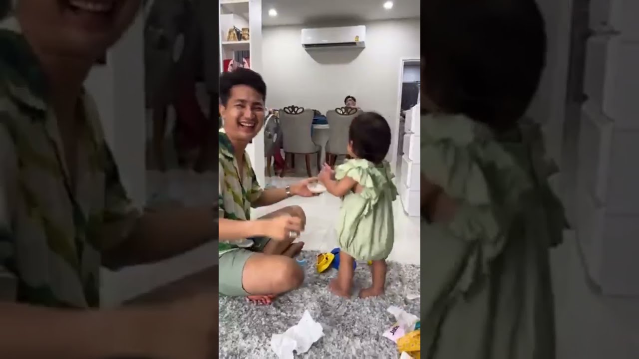 พ่อบอยป้อนข้าวลูกๆเอง🥰🥰🥰 #บอยศิริชัย #แอนอรดี