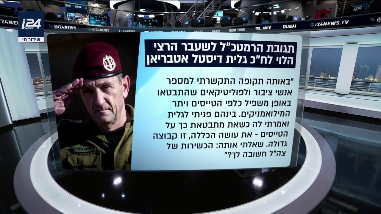 תגובת הרצי הלוי לח״כ גלית דיסטל שהתראיינה ב-i24NEWS: ״לחצתי על שרים להפסיק להתלהם בעניין סרבנות״