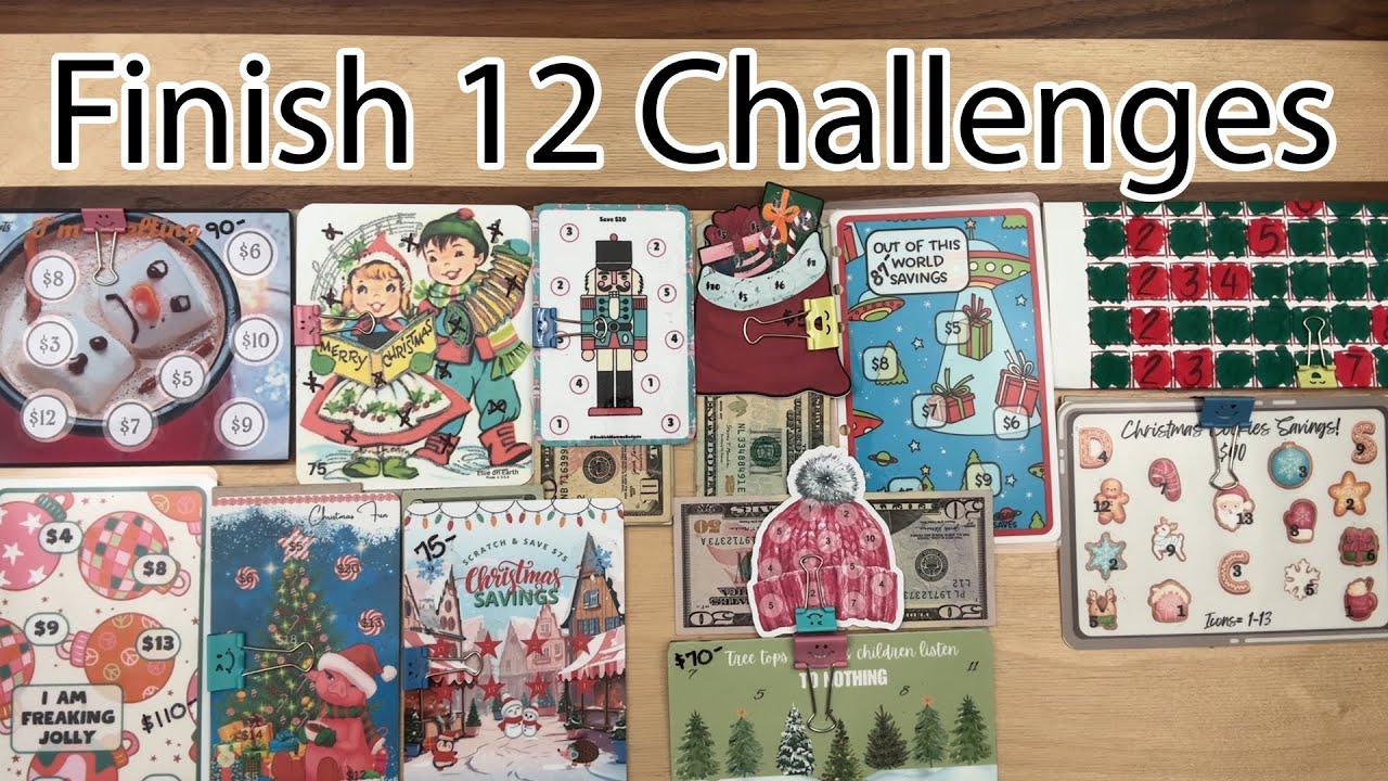 Finish 12 Savings Challenges w/me!!! | June YouTube Pay | Christmas Binder | Cash Stuffing | Goals