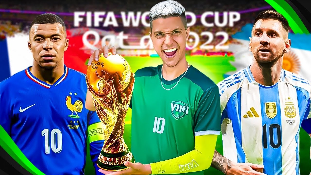 VOLTEI NO TEMPO E REFIZ A FINAL DA COPA DO MUNDO DE 2022! ARGENTINA vs FRANÇA