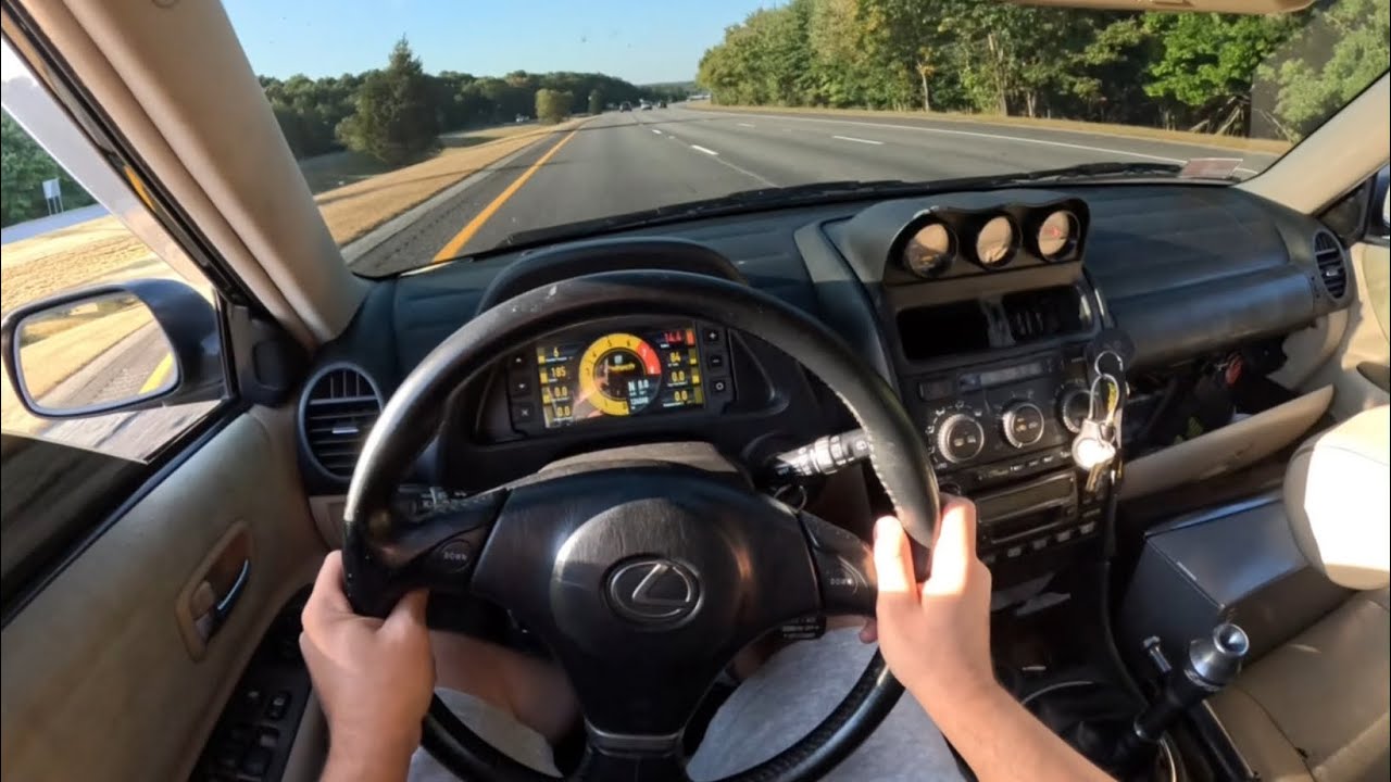 SLEEPER TURBO 500HP STOCK 2JZ-GE VVTI LEXUS IS300 WAGON POV RIDE + FLYBY