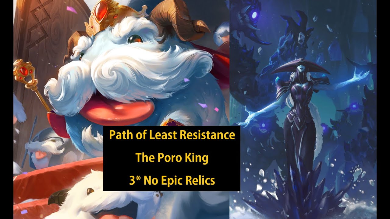The Poro King (3 star no epic) vs Lissandra - Legends of Runeterra
