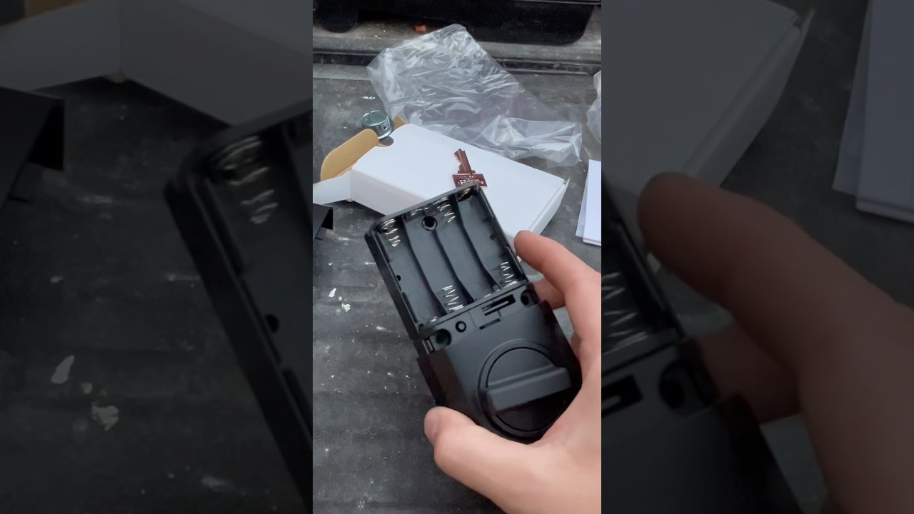 Weiser digital deadbolt install #lock #homerepair #doorsafety #replace #deadbolt