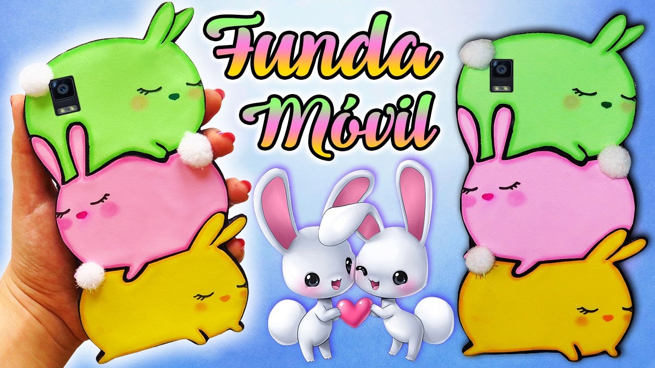 ♥ Tutorial: Funda de Móvil con Conejitos ♥