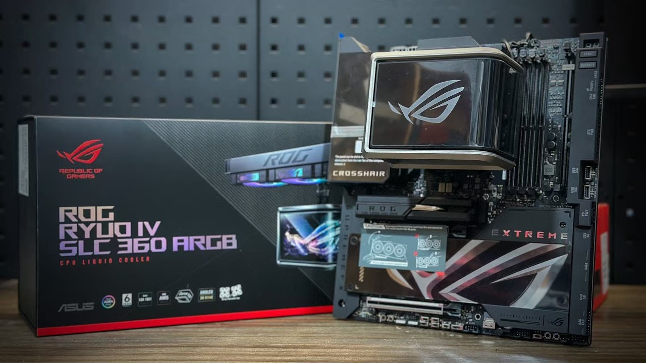 Monster Studio ROG Ryuo IV SLC 360 ARGB modified split water cooling system