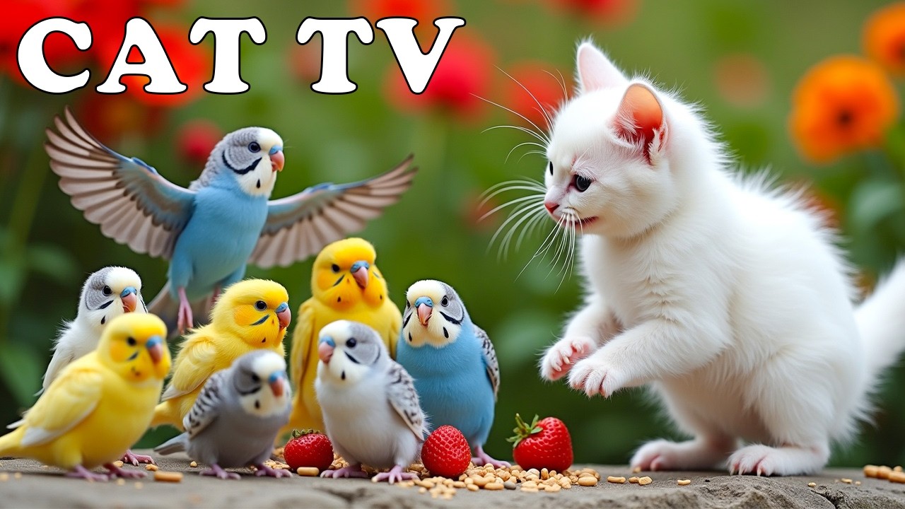 CAT TV: Best Squirrel & Bird Videos Anti-Anxiety to Prevent Anxiety & Boredom for Cats - TV FOR CAT