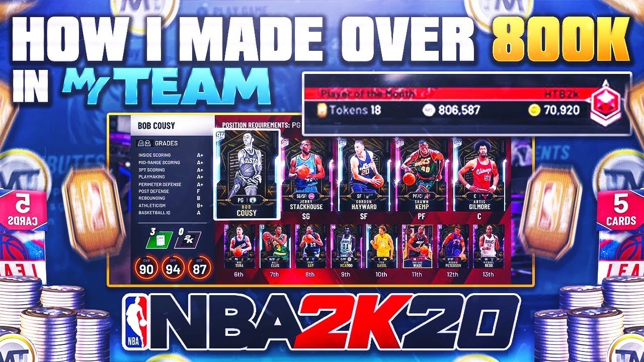 HOW I MADE OVER 800K MT IN NBA 2k20 MyTEAM! USE THESE TIPS TO MAKE MT!