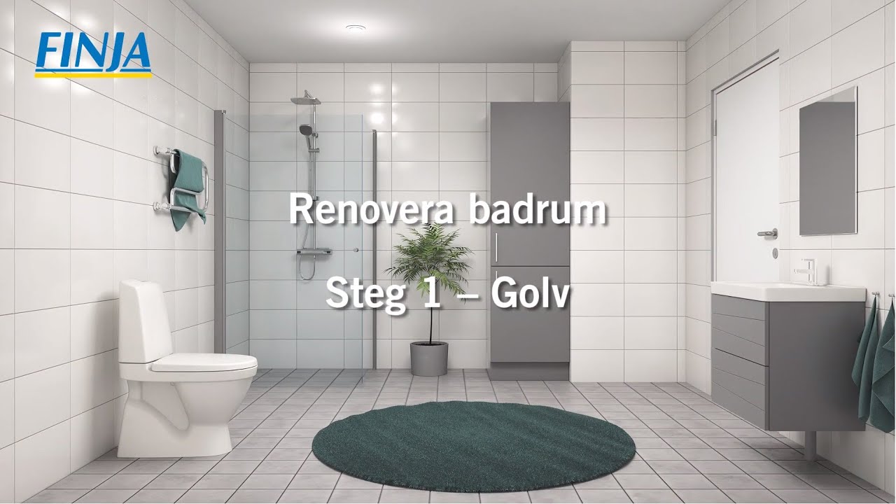 Renovera badrum - Steg 1 - Golv