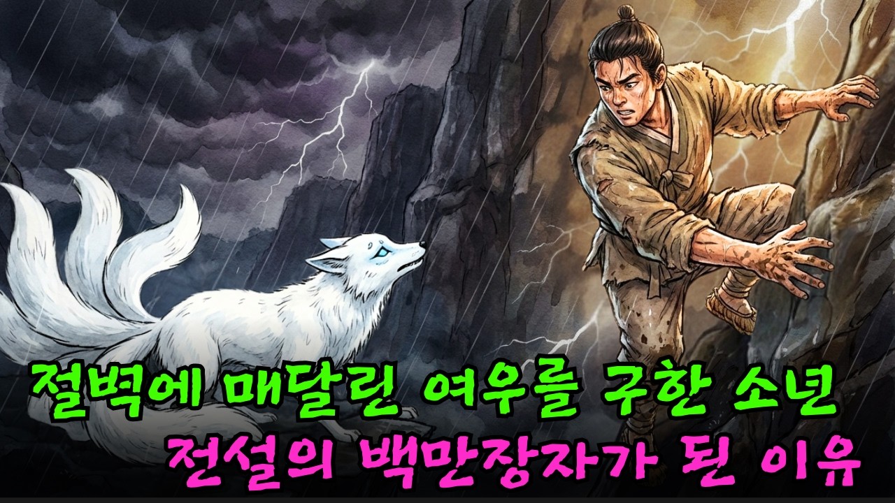 [조선 야사]: 한 소년이 절벽에 매달린 여우를 구해주고 전설적인 백만장자가 된 충격적이고 신비로운 이유 | 야담 | 민담  |  조선시대 |은혜갚은여우|