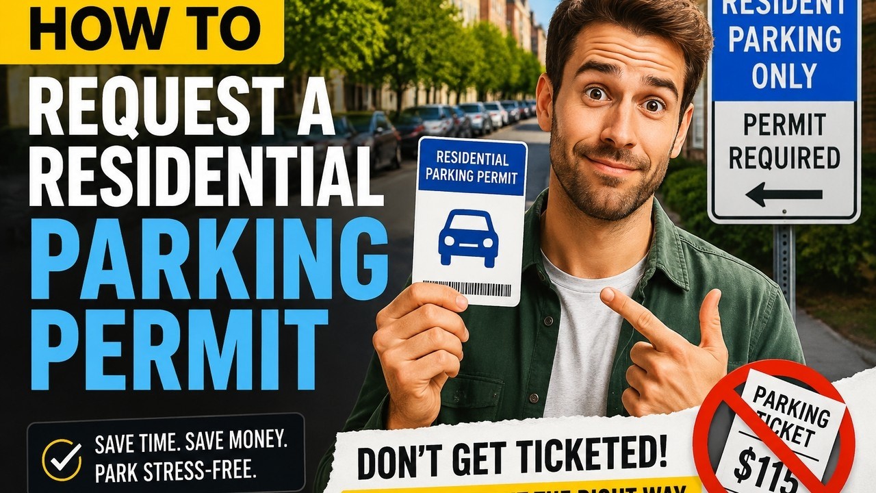 How to request a residential parking permit