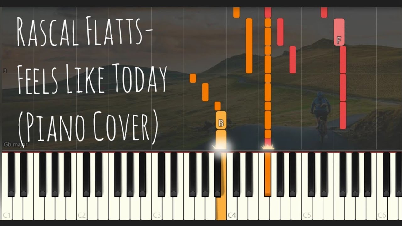 Rascal Flatts - Feels like Today | Piano Pop Song Tutorial  Sheet Music