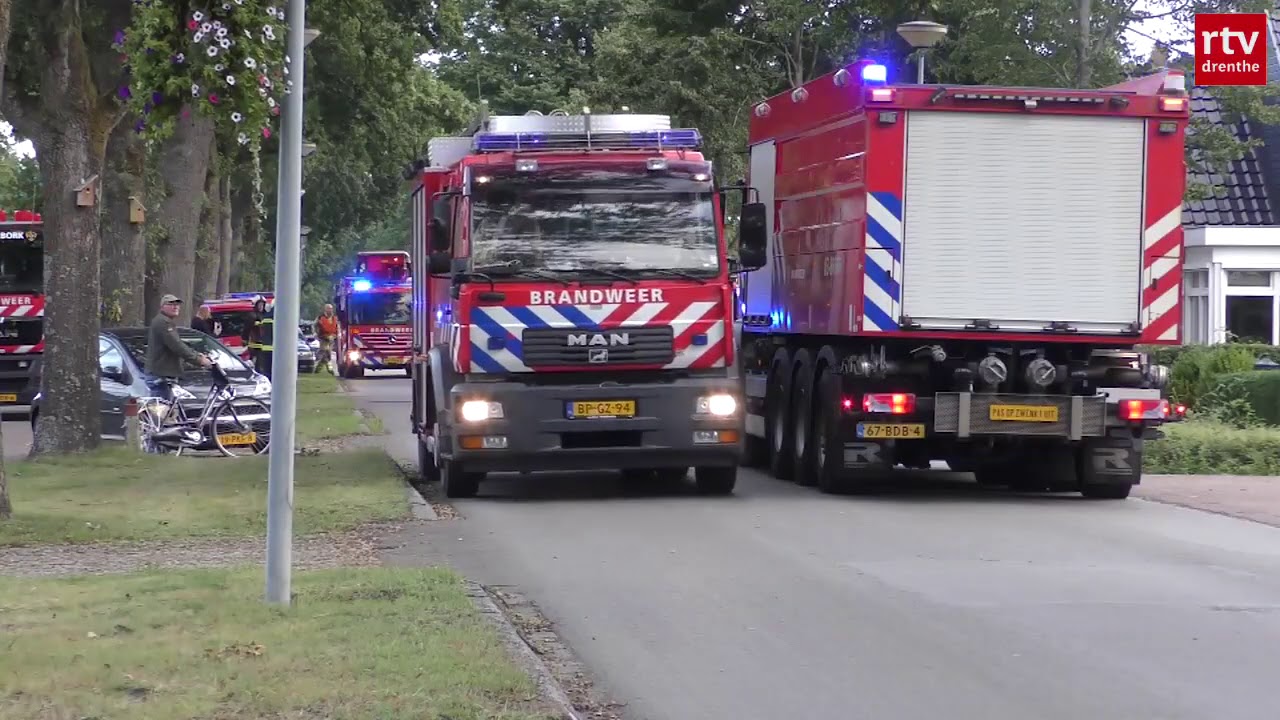 Grote brand in loods in Schoonoord