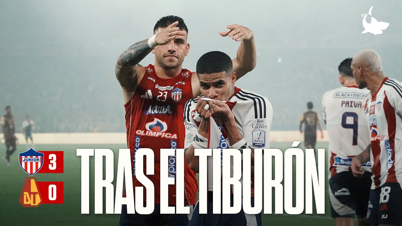TRAS EL TIBURÓN: UN PASO MAS CERCA (Junior 3 - 0 Tolima)