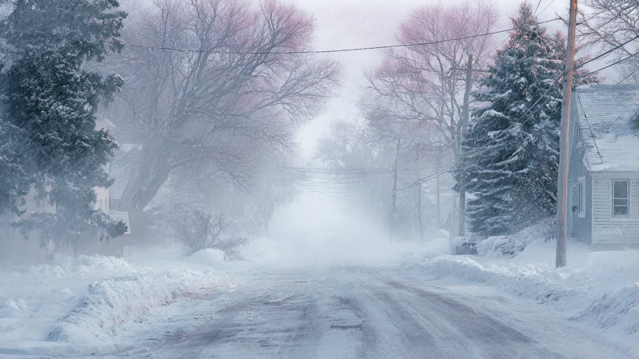 Calming Music For Winter Blizzard | Relaxation, Indoor