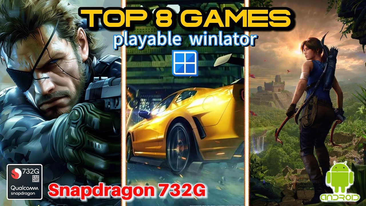 Winlator | Top games AAA playable | Snapdragon 732G ( jogáveis )