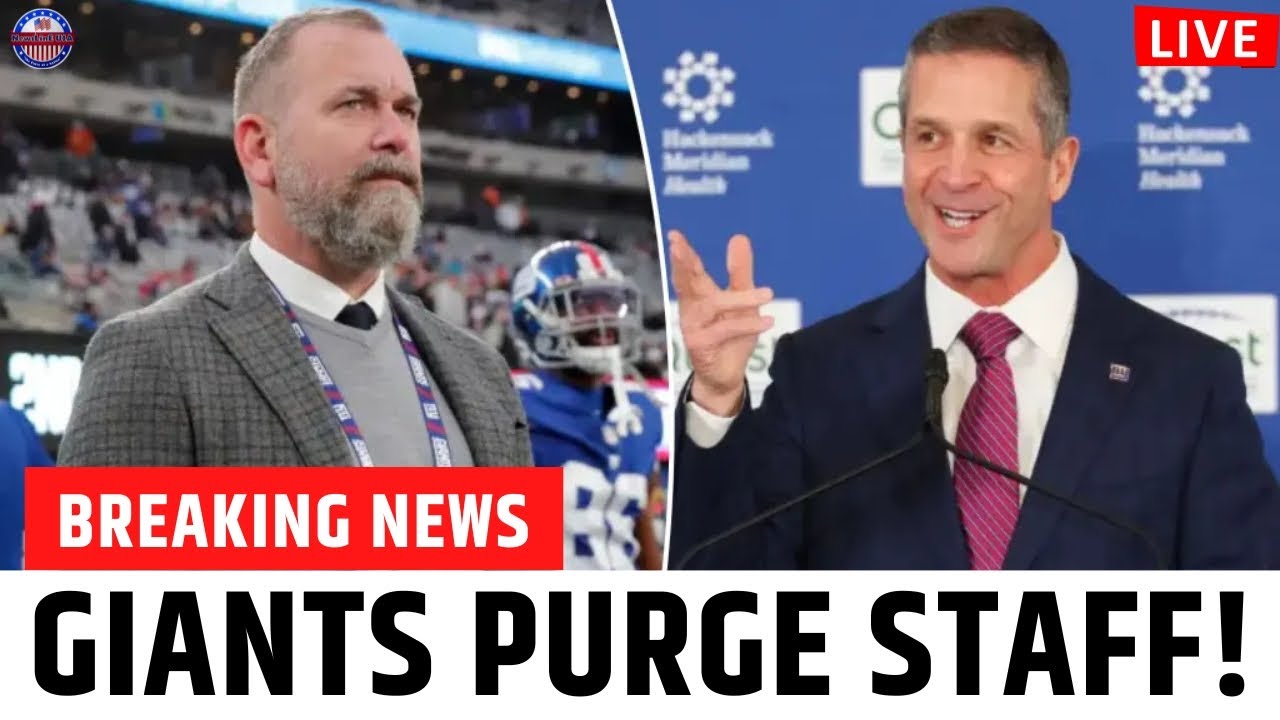 Giants Shake-Up: Kevin Abrams Out as Harbaugh Overhauls Team!🔴 LIVE BREAKING NEWS