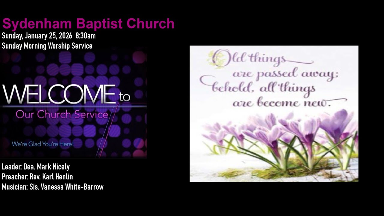 (Edited) Sydenham Baptist Church Jamaica, Sunday, 25-Jan-2026