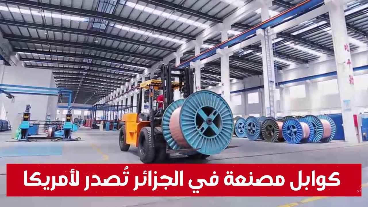 شحنة من الكوابل الكهربائية من الجزائر تصدر لأمريكا.. شاهد: