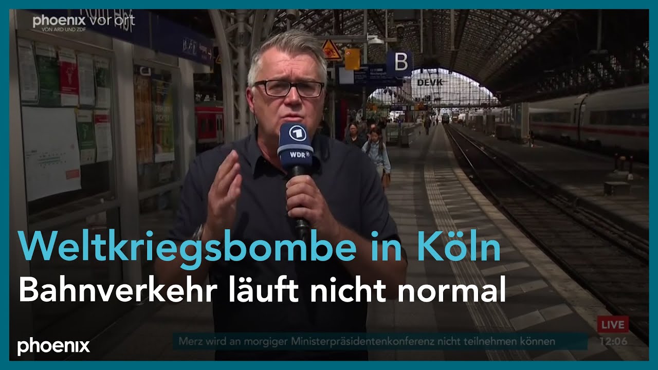 Christian David zur Entschärfung einer Weltkriegsbombe in Köln am 04.06.25