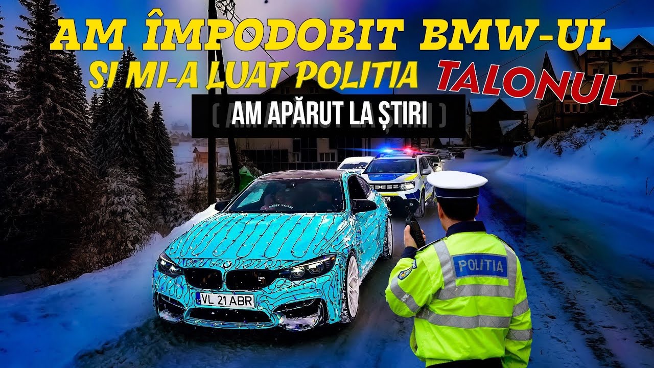 AM ÎMPODOBIT BMW-UL ȘI MI-A LUAT POLIȚIA TALONUL! 🚔(PESTE TOT LA ȘTIRI)🎄